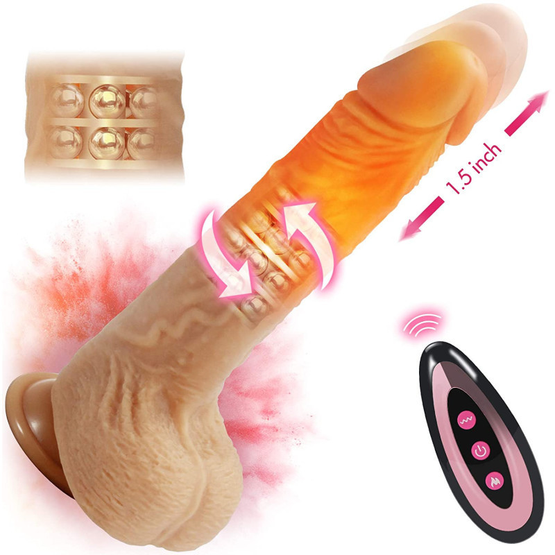 Buy Automatic Thrusting Rotation & Vibration Dildo In India