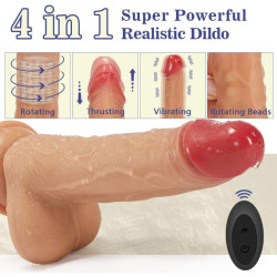 Buy Automatic Thrusting Rotation & Vibration Dildo In India