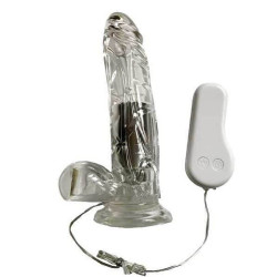 Buy Crystal Jelly Powered Vibration Suction Base Dildo In Morbi