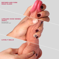 Buy Dual Layer Silicone Realistic Dildo Sextoys In Vijayawada