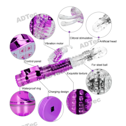 Buy Rechargeable  Rabbit Thrusting Dildo Vibrator Sextoys In Hyderabad