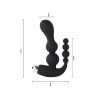 Shop Black Double Thrust Beaded Vibrator Anal Butt Plug SexToys In Aurangabad