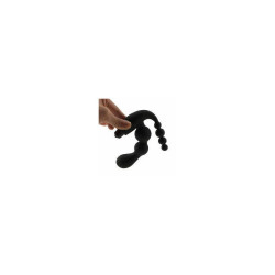 Shop Black Double Thrust Beaded Vibrator Anal Butt Plug SexToys In Aurangabad