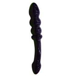 Order Dual Side Pleasure Black Glass Dildo Sextoys In Dhanbad