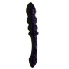 Order Dual Side Pleasure Black Glass Dildo Sextoys In Dhanbad