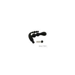 Shop Black Double Thrust Beaded Vibrator Anal Butt Plug SexToys In Aurangabad