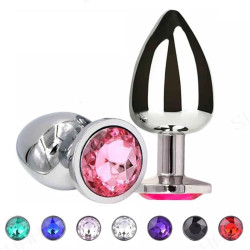 Buy Diamond Metal Anal Butt Plug In India | Premium Stainless Steel
