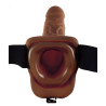 Buy Chocolate Brown Hollow Strapon With Vibration Sextoys In Hisar