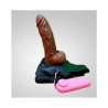 Buy Chocolate Brown Hollow Strapon With Vibration Sextoys In Hisar