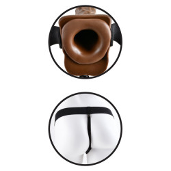 Buy Chocolate Brown Hollow Strapon With Vibration Sextoys In Hisar