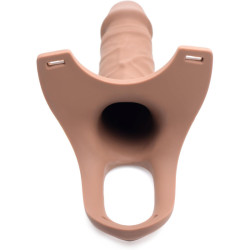 Buy Curve Dong Hollow Silicone Strap-on Sextoys In Faridabad